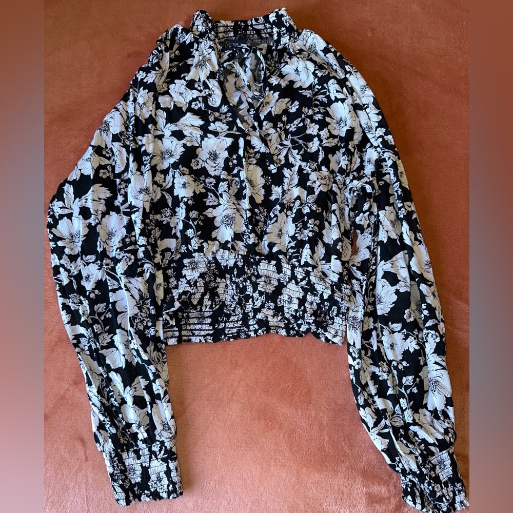 Forever 21 flower print blouse